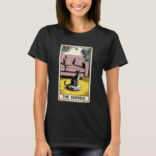 タロットカード 女帝 猫 ロボット掃除機 Tシャツ