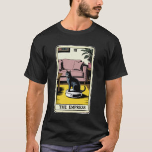 タロットカード 女帝 猫 ロボット掃除機 Tシャツ