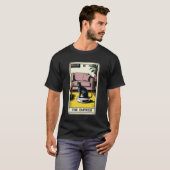 タロットカード 女帝 猫 ロボット掃除機 Tシャツ (正面フル)