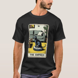 タロットカード 女帝 猫 ロボット掃除機 Tシャツ