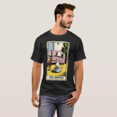 タロットカード 女帝 猫 ロボット掃除機 Tシャツ (正面フル)