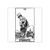 タロットカード：強度：パーソナライズされた文字 ラバースタンプ (インプリント)