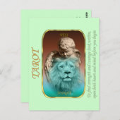タロットカード – 強度 ポストカード (正面/裏面)