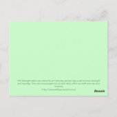 タロットカード – 強度 ポストカード (裏面)