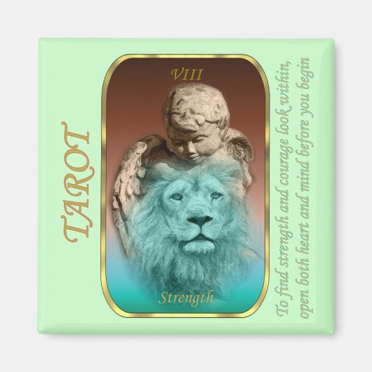 タロットカード – 強度 マグネット (正面)