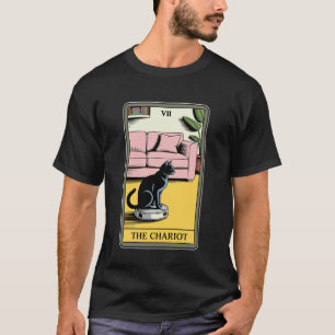 タロットカード 御者 猫 ロボット掃除機 Fu Tシャツ