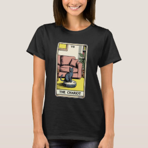 タロットカード 御者 猫 ロボット掃除機 Fu Tシャツ