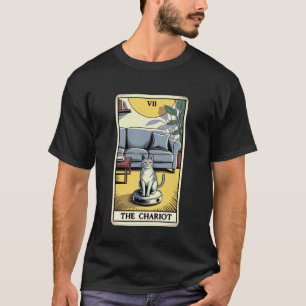 タロットカード 御者 猫 ロボット掃除機 Fu Tシャツ