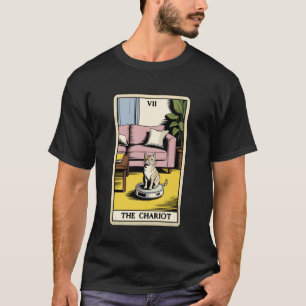 タロットカード 御者 猫 ロボット掃除機 Fu Tシャツ