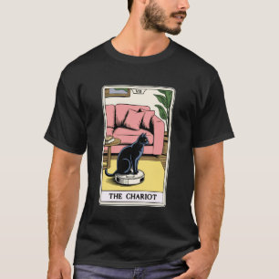 タロットカード 御者 猫 ロボット掃除機 Fu Tシャツ