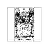 タロットカード：恋人：パーソナライズされた文字 ラバースタンプ (インプリント)