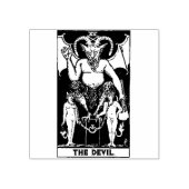 タロットカード:悪魔:パーソナライズされた文字 ラバースタンプ (インプリント)