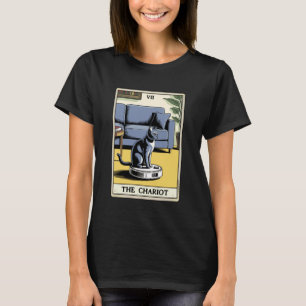 タロットカード 戦車 猫 ロボット掃除機 カバー Tシャツ