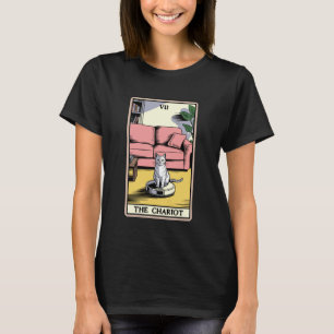 タロットカード 戦車 猫 ロボット掃除機 カバー Tシャツ