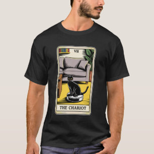 タロットカード 戰車 猫 ロボット掃除機 Fu Tシャツ