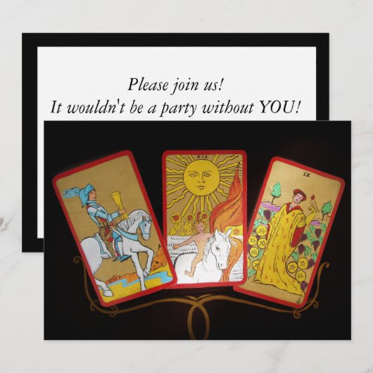 タロットカード 招待状 (正面/裏面)