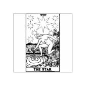 タロットカード:星:パーソナライズされた文字 ラバースタンプ (インプリント)