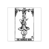 タロットカード:男つる人:パーソナライズされた文字 ラバースタンプ (インプリント)