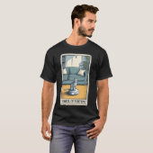 タロットカード 運命の輪 キャット ロボット掃除機 Tシャツ (正面フル)
