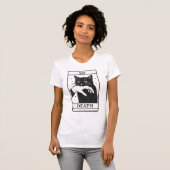 タロットカード 黒猫Tシャツ – タロット デス Tee, 魔女 Tシャツ (正面フル)