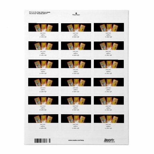 タロットカード(2) ラベル (フルシート)