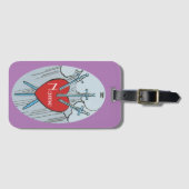 タロットカード 3 of Swords サンダーコーブ ラゲッジタグ (正面横)