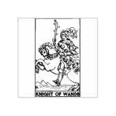 タロットカード： Knight of Wands パーソナライズされた ラバースタンプ (インプリント)
