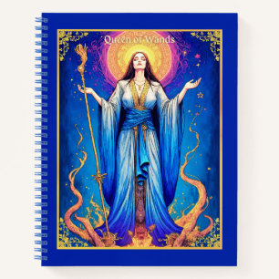 タロットカード、Queen of Wands Journal ノートブック