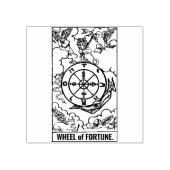 タロットカード: Wheel of Fortune:パーソナライズされた文字 ラバースタンプ (インプリント)