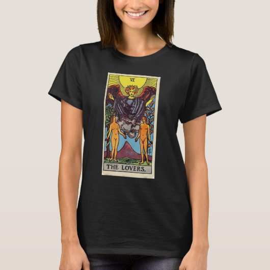 タロットカードViヴィンテージデザイン Tシャツ (正面)