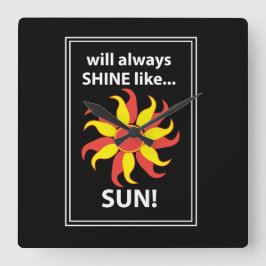 タロットサンミスティックタロット スクエア壁時計