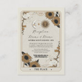 タロットサンムーンアライン披露宴ウェディングカード エンクロージャーカード (正面)