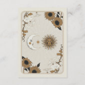 タロットサンムーンアライン披露宴ウェディングカード エンクロージャーカード (裏面)