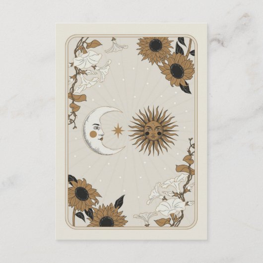 タロットサンムーンアライン披露宴ウェディングカード エンクロージャーカード (裏面)