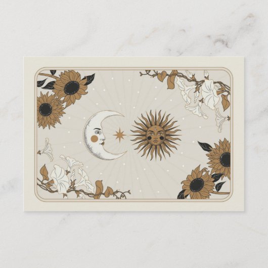 タロットサンムーン写真ありがとうウェディングカード エンクロージャーカード (裏面)