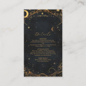 タロットシレ結婚ンズサンムーンスターズ金ゴールド エンクロージャーカード (正面)