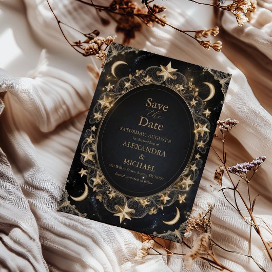 タロットシレ結婚ンズサンムーンスターズ金ゴールド セーブザデート