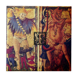 タロットダブルフォールイニシャルT タイル