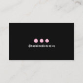 タロットテーマ爪、 ネイル技術ネイルアート名刺 名刺 (裏面)