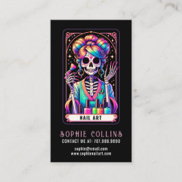 タロットテーマ爪、 ネイル技術ネイルアート名刺 名刺