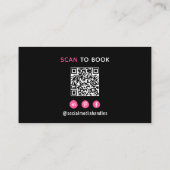 タロットテーマ爪、 ネイル技術ネイルアート名刺 名刺 (裏面)