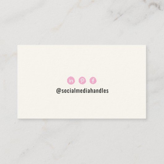 タロットテーマ美容師アート名刺 名刺 (裏面)