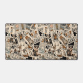 タロットデスクマット – タロットカードパターン – ヴィンテージ デスクマット (正面)