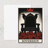 タロットドムソブリンカード ノートカード (正面/裏面)