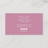 タロットナースダスティピンク 名刺 (裏面)