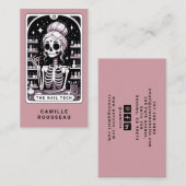 タロットネイリストバラピンク 名刺 (正面/裏面)