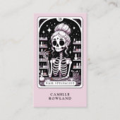 タロットネイリストピンクビジネスカード 名刺 (正面)