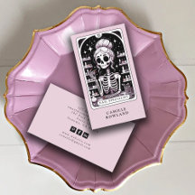 タロットネイリストピンクビジネスカード