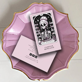 タロットネイリストピンクビジネスカード 名刺