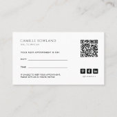 タロットネイリスト事業とアポイントメント 予約カード (裏面)